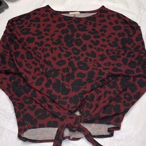 HOPELY animal print adorable sweater, Size Small